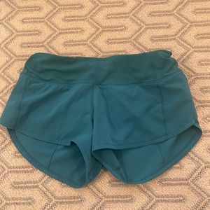 Teal LuluLemon Shorts 2.5